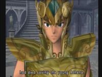 une photo d'Ã©cran de Saint Seiya - Le Sanctuaire sur Sony Playstation 2